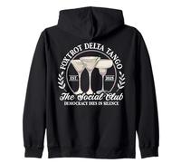Foxtrot Delta Tango Social Club Tini Prevent Resist Fascism Zip Hoodie