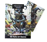 Foxtrot Designs: Elder Croaks Frog Wizard 2025-100CT Matte Art Card Sleeves - Compatible with Magic The Gathering and Other TCGs & LCGs Protection, for Toploaders