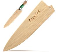 foxwake Edge Protector for Chef Knife, 8/9 Inch Wood Knife Sheath, Knife Sheath, Knife Blade Sheath with Pin, Single Knife Holder Suitable for Gyuto Chef and Santoku Knife