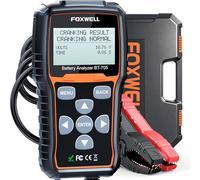 FOXWELL BT705 Car Battery Tester, 12V 24V Battery Tester 100-2000CCA Battery/Cranking/Charging Tests for Cars Motorcycles SUVs Trucks, ideal battery tester for Professionals with 2.8 inch LCD Display