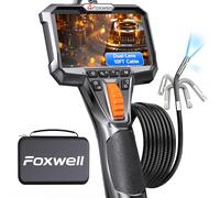 FOXWELL Dual Lens 220° Two-Way 1080P 3m Articulating Borescope with Light