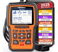 FOXWELL NT510 Elite fit for Chrysler Jeep Dodge Scan Tool, All System OBD2 Scanner Bidirectional Diagnostic Tool, All Maintenance Car Code Reader with ABS Bleeding TPMS Battery Registration Reset Tool