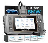 FOXWELL NT510 Pro fit for BMW OBD2 Scanner with 12V Battery Tester, Full System Diagnostic Bi-Directional Control Scanner, All Reset Services with Battery Registration Scan Tool fit for BMW/Mini/RR
