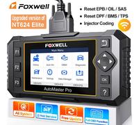 FOXWELL NT624 Elite Car All System OBD2 Scanner Diagnostic Tool ABS SRS Oil EPB