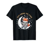 Foxy Among The Stars Astronaut Fox Space Explorer T-Shirt