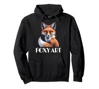 FOXY ART Foxy Fox Animal Lover Creative Fauna Pullover Hoodie