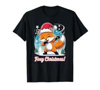 Foxy Christmas Dancing Fox Winter Holiday Xmas Cute T-Shirt