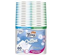 Foxy Cotton | 5 Ply Toilet Paper | 60 Rolls / 115 Tears per Roll - Extra Large Sheets with Real Cotton Fibres | FSC Certified - 100% Renewable Electricity - Recyclable Packaging