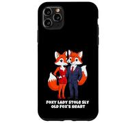 Foxy Lady Stole Sly Old Fox's Heart, Funny Foxes Valentine Case for iPhone 11 Pro Max