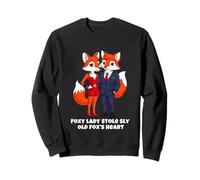 Foxy Lady Stole Sly Old Fox's Heart, Funny Foxes Valentine Sweatshirt
