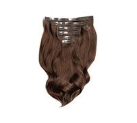 Foxy Locks Elegant Seamless Clip In 100% Human Remy Hair Extensions - Various Lengths and Colours (14", Chocolate Brown (#4))
