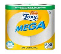 Foxy Mega Kitchen Roll (Pack of 2) (One Size) (White)