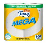 Foxy Mega Kitchen Roll (Pack Of 2) White (One Size)