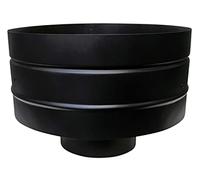 FOXY METAL FABRICATION Anti-Downdraught Chimney Cowl To Fit 5" Flue Pipe,SINGLE WALL FLUE PIPE ONLY, BE SURE TO MEASURE YOUR FLUE PIPE BEFORE PURCHASE.