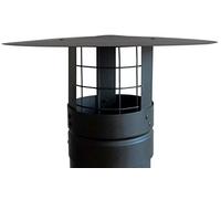FOXY METAL FABRICATION CHIMNEY CAP,RAIN CAP,CHIMNEY COWL WITH BIRD GUARD TO FIT 6''/150MM FLUE PIPE/SINGLE WALL FLUE PIPE ONLY,BE SURE TO MEASURE YOUR FLUE PIPE BEFORE PURCHASE.