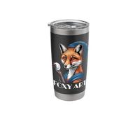 Foxy Mystical Canine Fortune Teller Crystal Ball Oracle Stainless Steel Insulated Tumbler