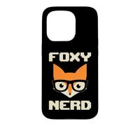 Foxy Nerd Pixel Fox Glasses Programmer IT G amer Case for iPhone 15 Pro