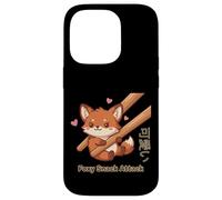 Foxy Snack Attack Kawaii Fox Case for iPhone 14 Pro