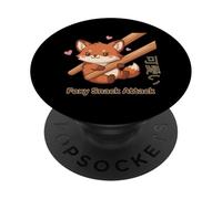 Foxy Snack Attack Kawaii Fox PopSockets Adhesive PopGrip