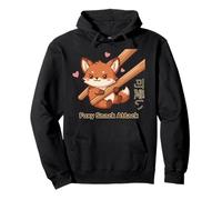 Foxy Snack Attack Kawaii Fox Pullover Hoodie