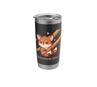 Foxy Snack Attack Kawaii Fox Stainless Steel Insulated Tumbler