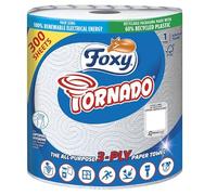 Foxy Tornado Kitchen Paper Towel 3-Ply 300 Sheets All-Purpose 1 Roll