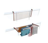 Foxydry Duo 118 Cm Corten, Balcony Clothes Dryer, Weatherproof Outdoor Washing Line
