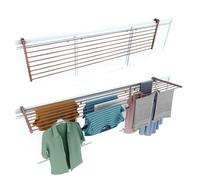 Foxydry Duo 202 Cm Corten, Large Laundry Rack For Balconies, Rust-Resistant Drying Frame