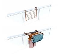 Foxydry Duo 62, Folding Clotheshorse For Balustrades, Exteriors And Balconies, Width 62 Cm Corten