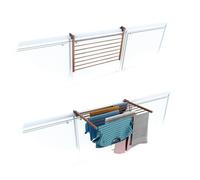 Foxydry Duo 82 Cm Corten, Durable Balcony Drying Frame, Foldable Washing Line For Railings