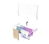 Foxydry Fold 102 Cm White, Wall-Mounted Drying Solution, Folding Clothes Line