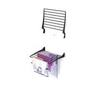 Foxydry Fold 62 Cm Black, Wall-Mounted Clothes Dryer, Space-Saving Laundry Rack