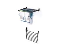 foxydry Fold Wall Mounted Clothes Airer Folding Balcony Indoor or Outdoor Aluminium and Steel 62x50x50 cm / 24.4x19.6x19.6 in