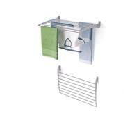 foxydry Wall-Mounted Clothes Drying Rack, Fold, Foldable Aluminum Design - Ideal for Indoor and Outdoor Use. Dimensions: 82x50x50 cm