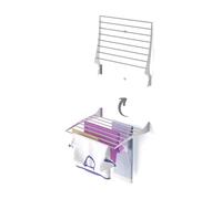 foxydry Fold, Wall Mounted Drying Rack, Vertical Drying Rack, Folding Indoor and Outdoor Aluminium and Steel 60x50x57 cm (1x, 60 cm)