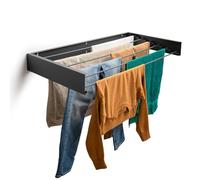 foxydry Hide Wall Clothes Dryer, Clothes Airer, Wall Dryer, Clothes Airer for Balcony, Outdoor, Indoor, Foldable Tumble Dryer (Anthracite, 121 cm)