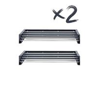 Foxydry Hide Wall Mounted Retractable Clothes Airer - Indoor/Outdoor Balcony Use - 2 Pieces (2X 28 Inch, Anthracite)