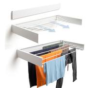 Foxydry Hide, wall mounted fold away clothes airer, space saving, 46 in
