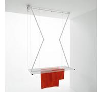 Foxydry Mini 152 Cm White, Space-Saving Ceiling Airer With Easy Pulley Operation, Ideal For Compact Spaces