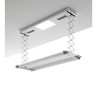 foxydry Pro Heating Ceiling Airer, Remote Control Airer with Warm Ventilation in Aluminium and Steel for Bed Sheets 160x53x25 cm / 63x20.86x9.84 in