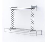 foxydry Pro Heating, Ceiling or Wall Drying Rack, Electric Remote Control Drying Rack in Aluminium and Steel 122x70x25 cm / 48x27.56x9.84 in