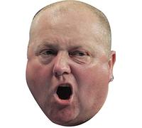 FoxyPrinting Andy Hamilton Darts 2018 Celebrity Cardboard Party Face Mask Fancy Dress