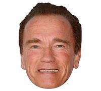 FoxyPrinting ARNOLD SCHWARZENEGGER JB - TV Star Fancy Dress Cardboard Celebrity Cardboard Party Face Mask Fancy Dress