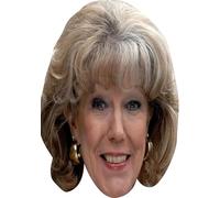 FoxyPrinting Audrey Roberts Celebrity Cardboard Party Face Mask - Coronation Street Star, Funny Soap Star Party Prop, Fancy Dress Costume Accessory for Hen Do, Stag Do, Birthdays & TV Theme Events