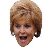 FoxyPrinting Barbara Knox Celebrity Cardboard Party Face Mask - Coronation Street Star, Funny Soap Star Party Prop, Fancy Dress Costume Accessory for Hen Do, Stag Do, Birthdays & TV Theme Events