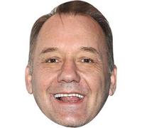 FoxyPrinting Bob Mortimer Comedian Celebrity Cardboard Party Face Mask Fancy Dress