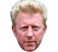 FoxyPrinting Boris Becker Celebrity Cardboard Party Face Mask Fancy Dress