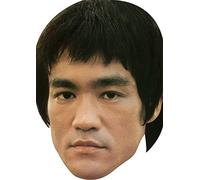 FoxyPrinting Bruce Lee Film Stars Movies Celebrity Cardboard Party Face Mask Fancy Dress