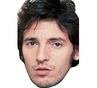 FoxyPrinting Bruce Springsteen Young Music Celebrity Cardboard Party Face Mask Fancy Dress