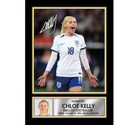 FoxyPrinting Chloe Kelly Poster Print - England Lionesses Euro Champion Wall Art - Framed or Unframed - Gift for Women’s Football Fans, A3 Poster Print (420x297mm)
